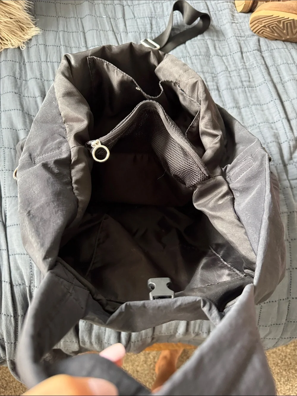 lululemon athletica womens Black Convertible Tote-Backpack